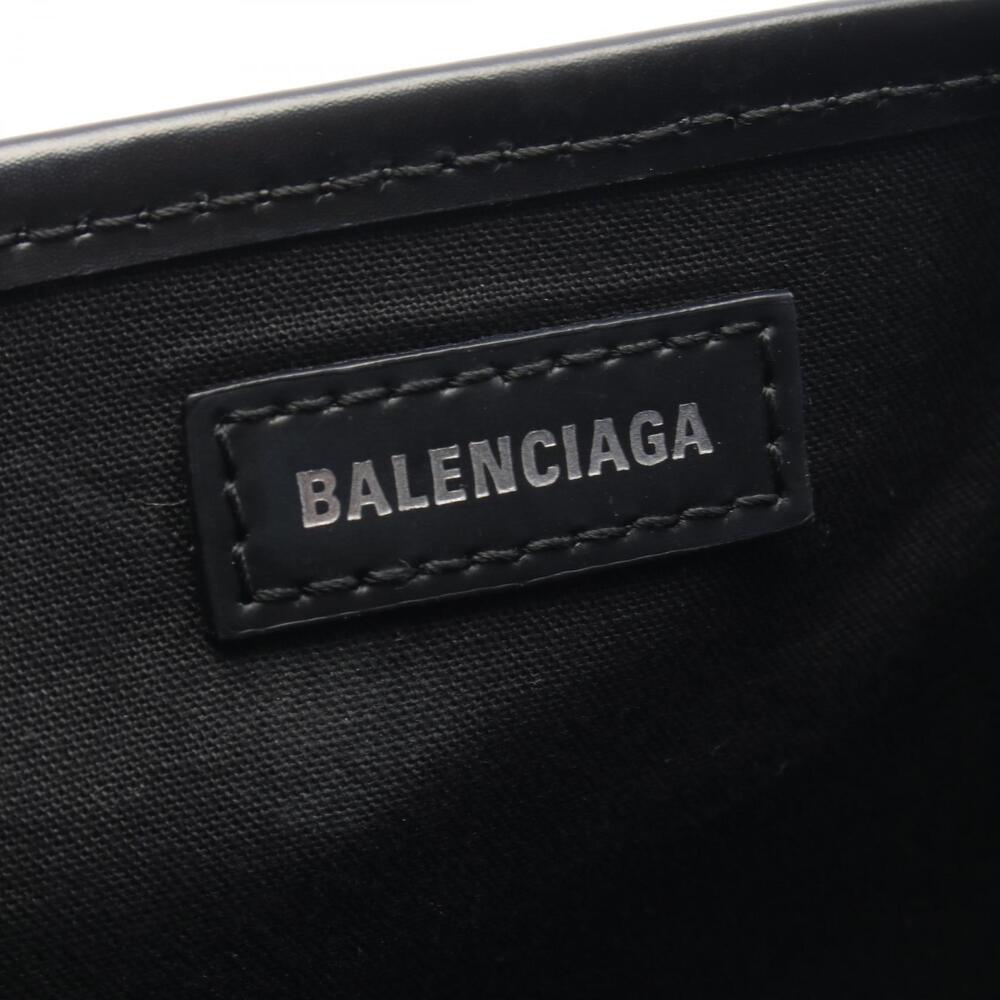Balenciaga Navy Blue CABAS Tote Bag Canvas Leather Black - Picture 4 of 9